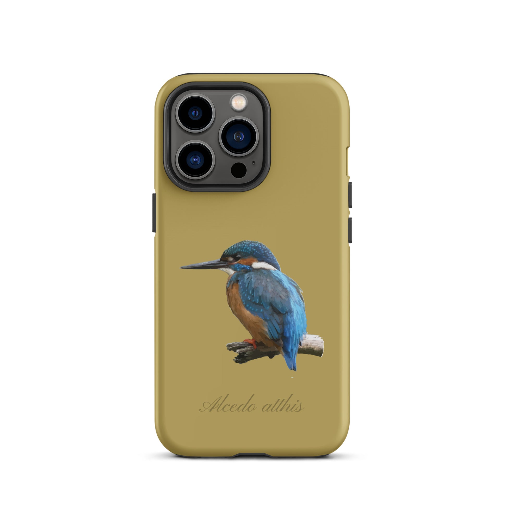 Schutzhülle für Apple iPhone: iPhone Case - Eisvogel - Ockergelb 