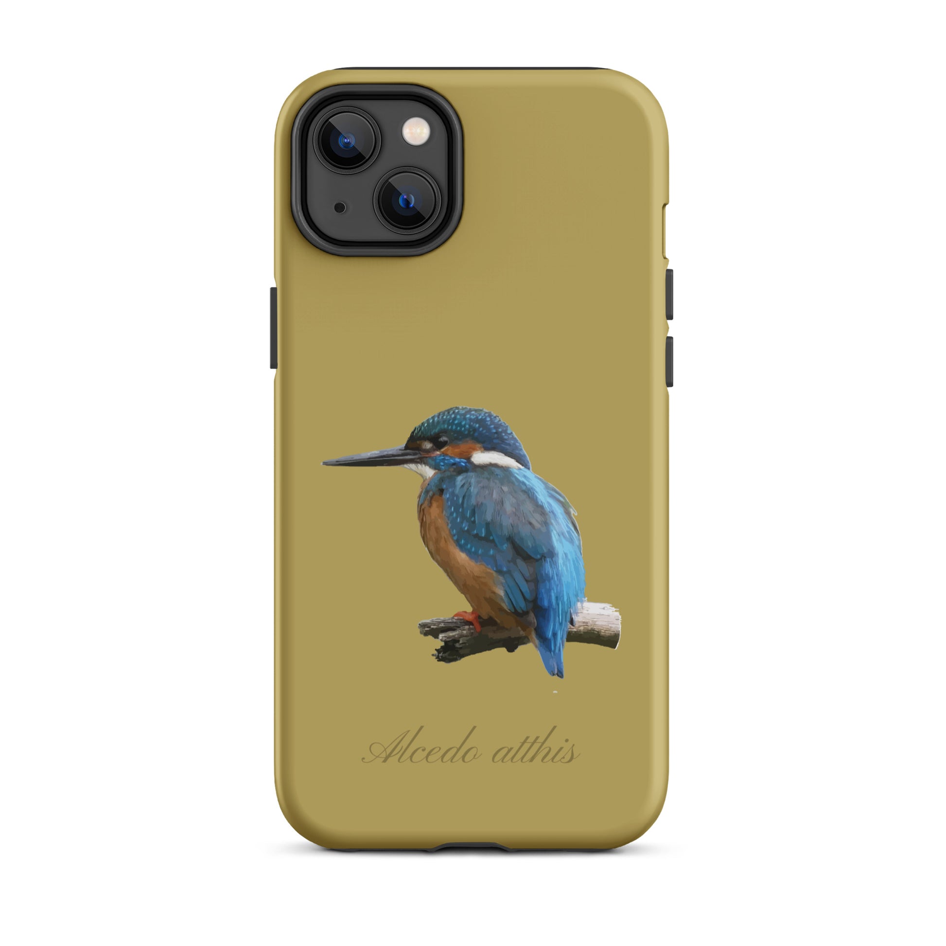 Schutzhülle für Apple iPhone: iPhone Case - Eisvogel - Ockergelb 
