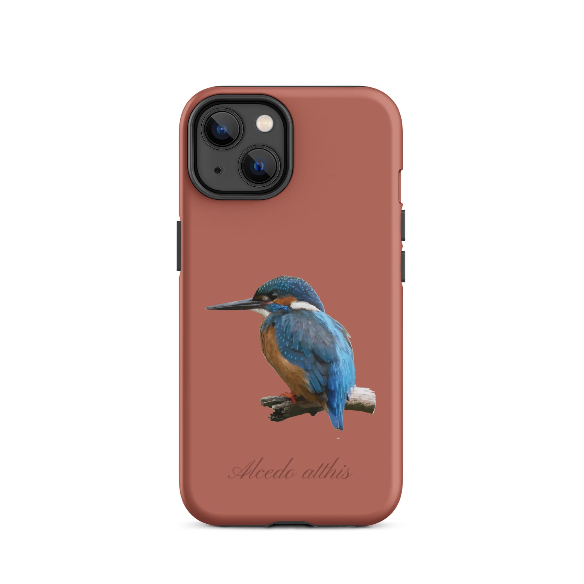 Schutzhülle für Apple iPhone: iPhone Case - Eisvogel - ZIegelrot 