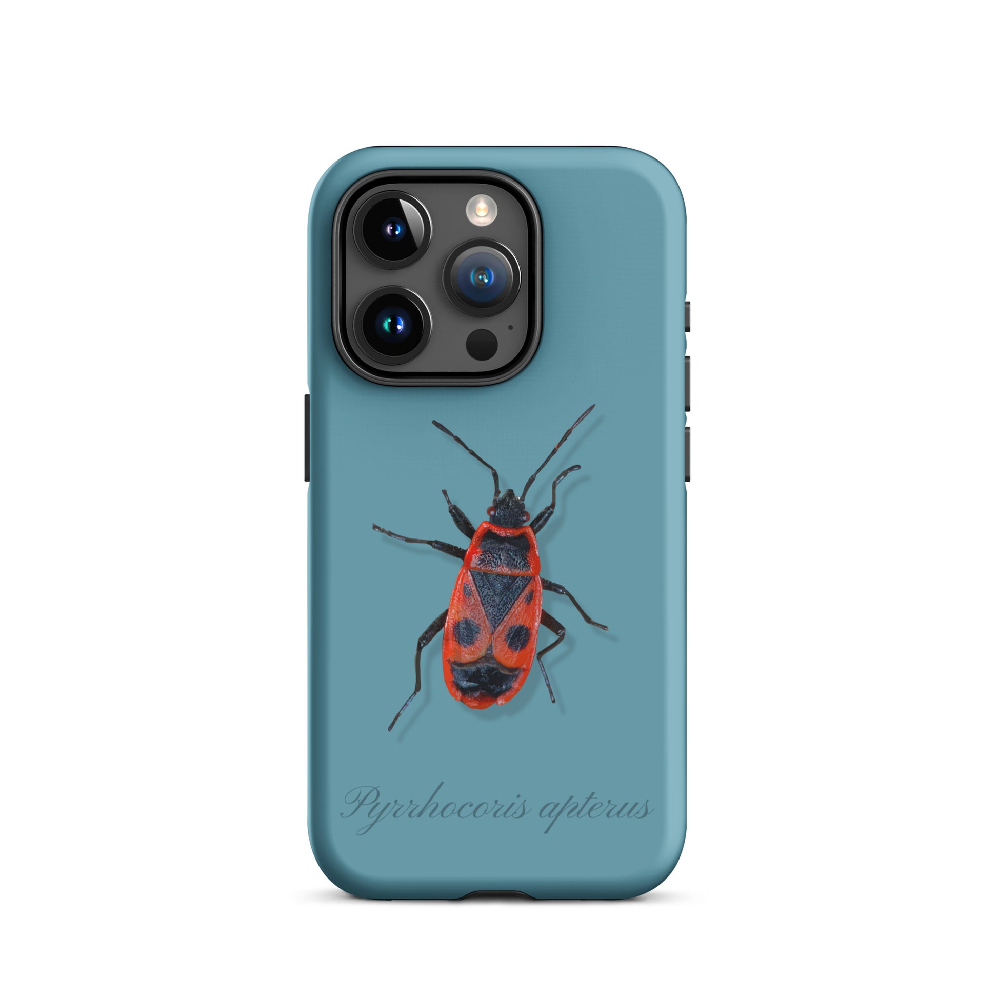 iPhone Case 'Feuerwanze' in Gletscherwasserblau, robuste Handyhülle mit einzigartigem Design für Apple iPhone