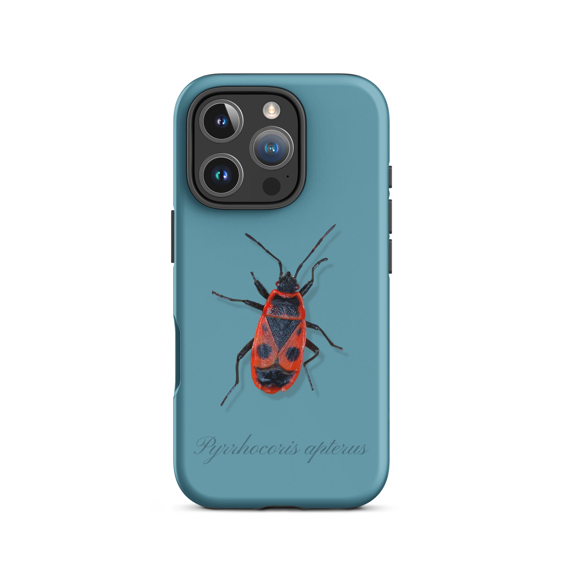 iPhone Hülle Feuerwanze in Gletscherwasserblau, robuste Handyhülle mit einzigartigem Design für Apple iPhone