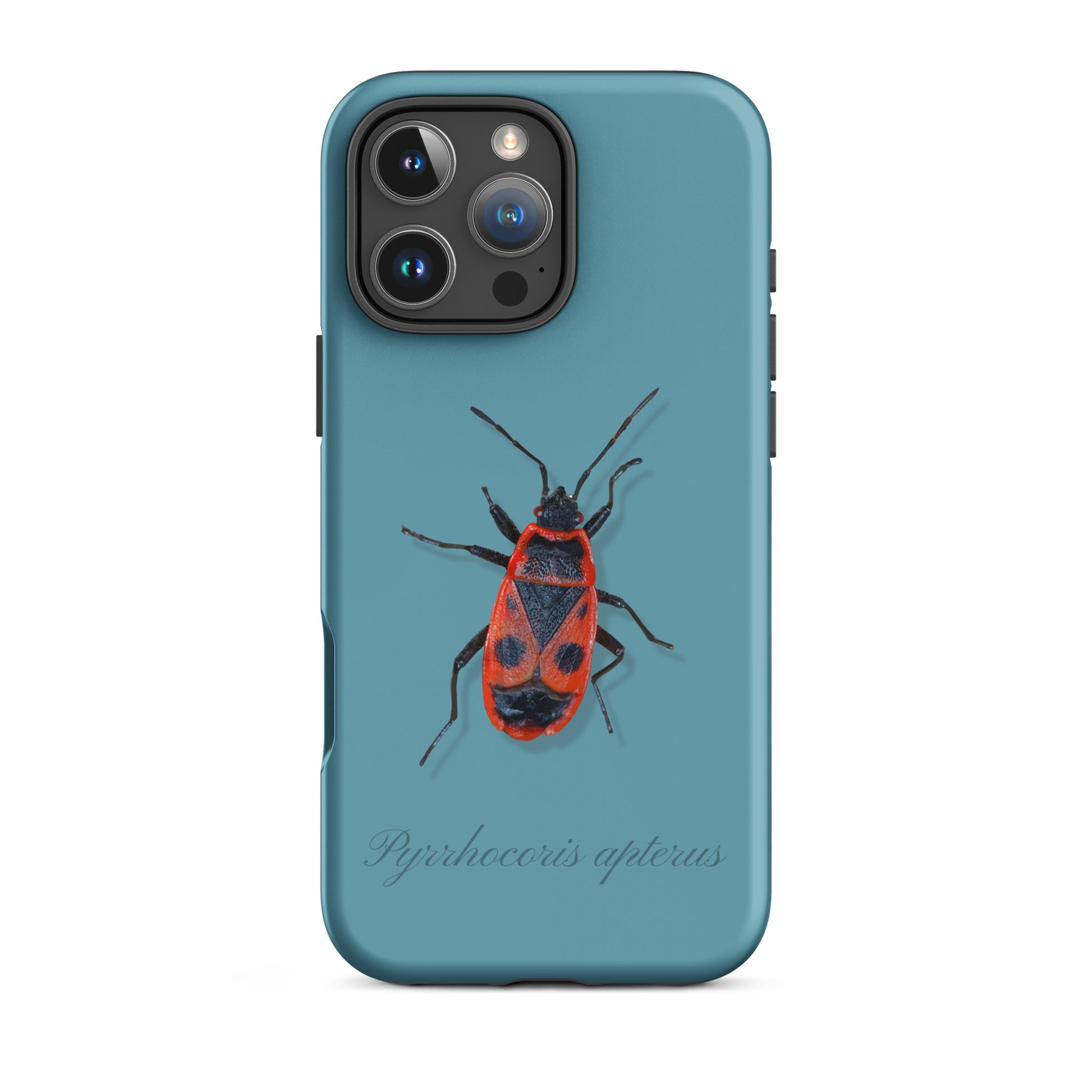 iPhone Case Feuerwanze in Gletscherwasserblau, Schutzhülle mit Muster für Apple iPhone