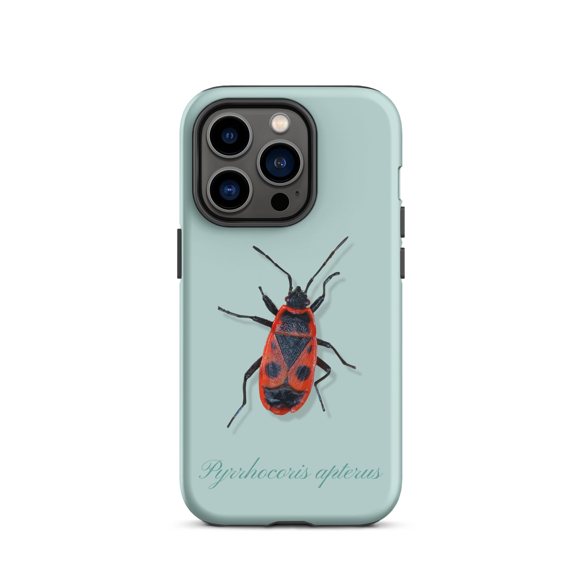 Handyhülle iPhone Case Feuerwanze in Hellblau mit Schutzfunktion