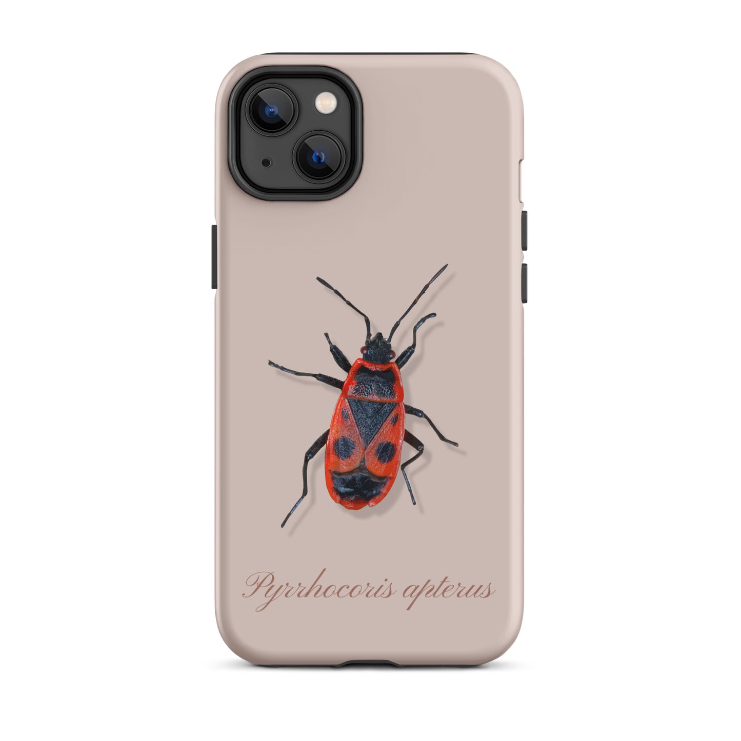 Rosa iPhone-Hülle mit Feuerwanzen-Design, Schutzhülle aus robustem Material für Apple iPhone