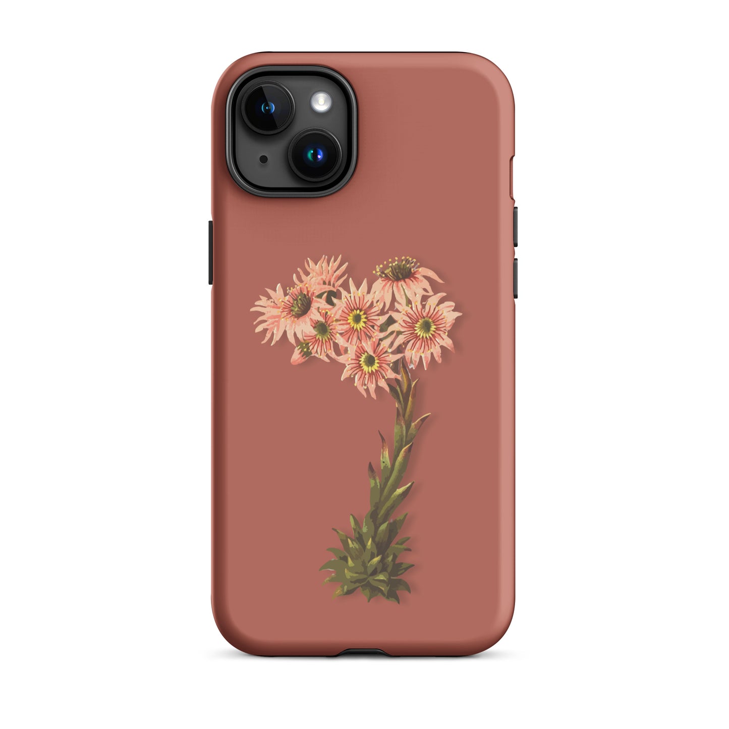 Schutzhülle für Apple iPhone: iPhone Case - Hauswurz - Ziegelrot 