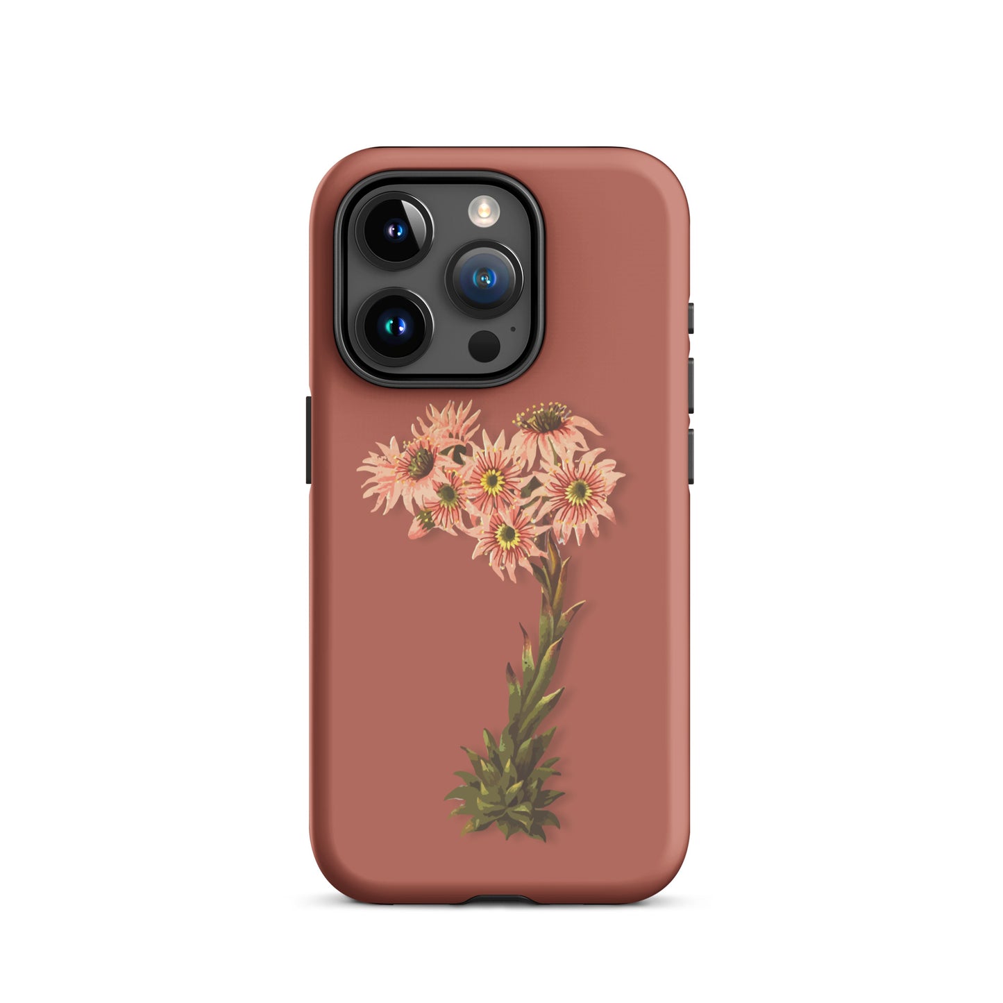 Schutzhülle für Apple iPhone: iPhone Case - Hauswurz - Ziegelrot 