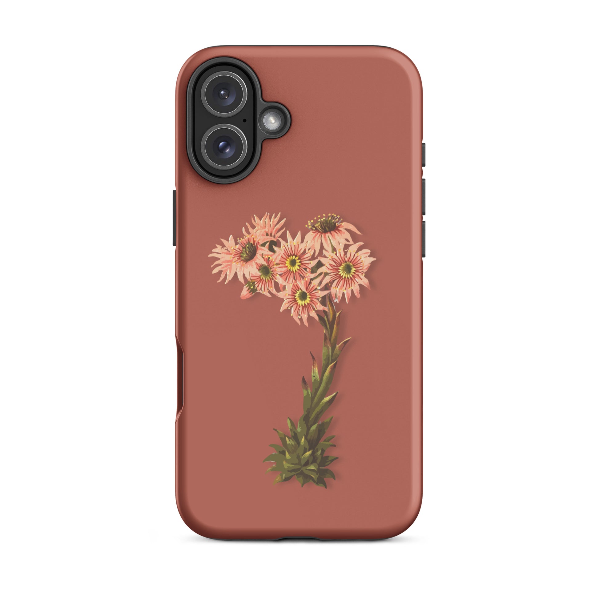 Schutzhülle für Apple iPhone: iPhone Case - Hauswurz - Ziegelrot 