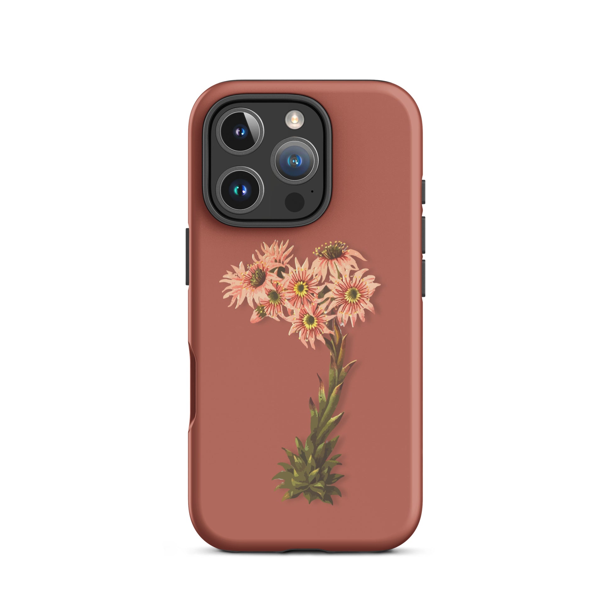 Schutzhülle für Apple iPhone: iPhone Case - Hauswurz - Ziegelrot 