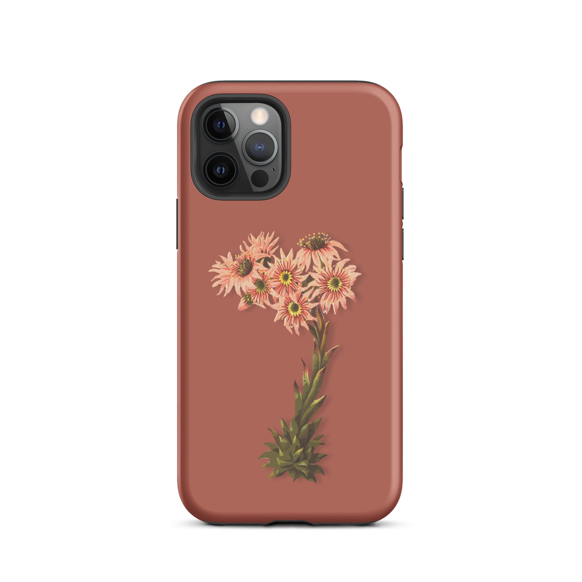 Schutzhülle für Apple iPhone: iPhone Case - Hauswurz - Ziegelrot 