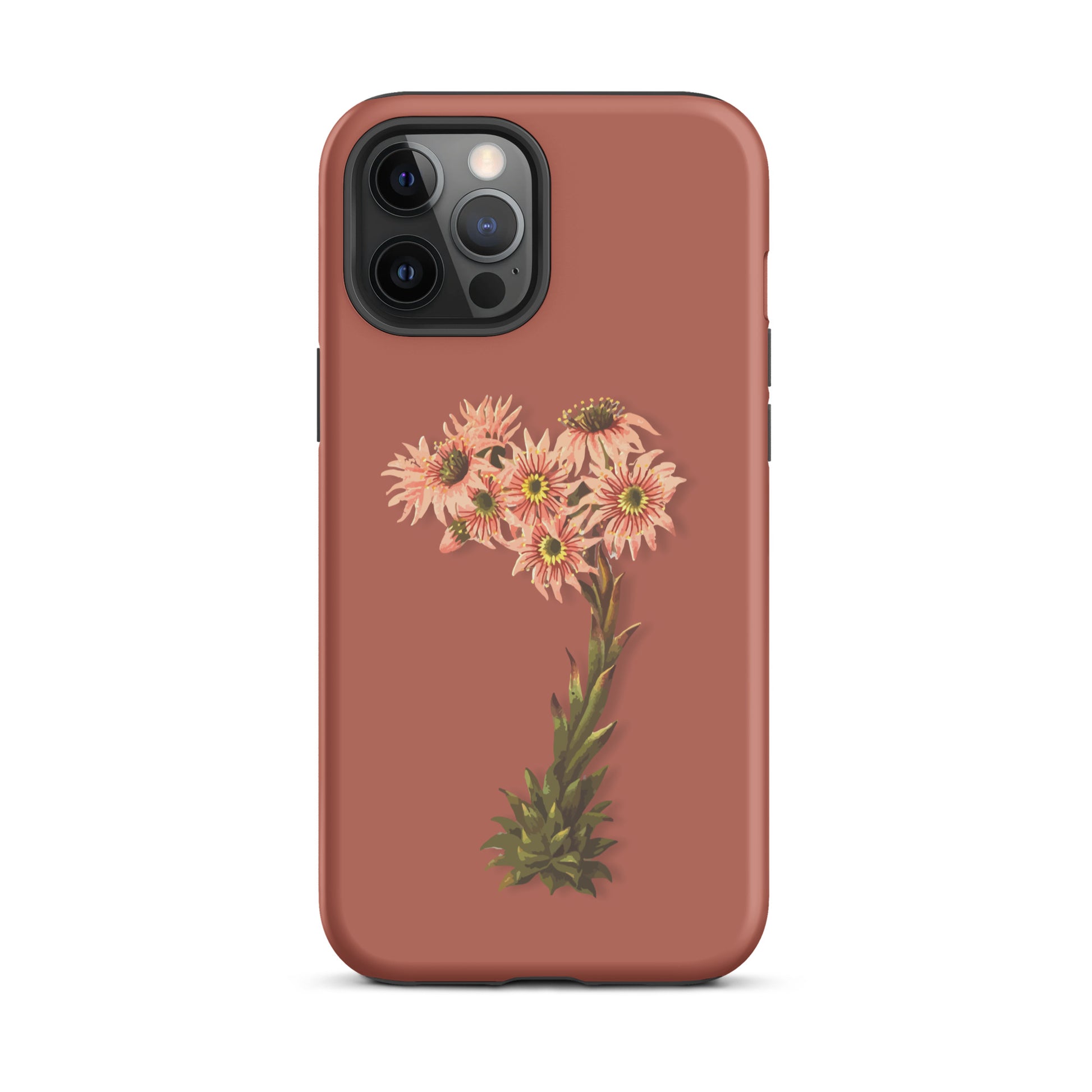 Schutzhülle für Apple iPhone: iPhone Case - Hauswurz - Ziegelrot 