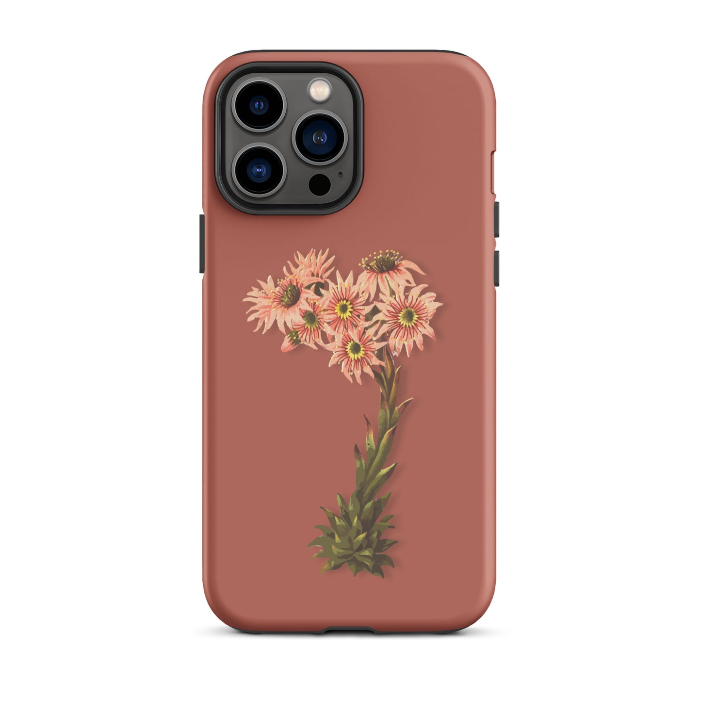 Schutzhülle für Apple iPhone: iPhone Case - Hauswurz - Ziegelrot 