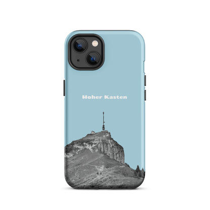 Hellblaue iPhone Hülle mit robustem Design und Hoher Kasten Alpstein Motiv
