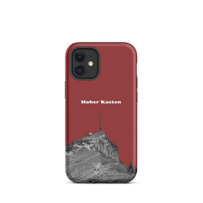 Robuste rote iPhone Schutzhülle mit Hoher Kasten Design, attraktiv und langlebig, aus hochwertigem Material.