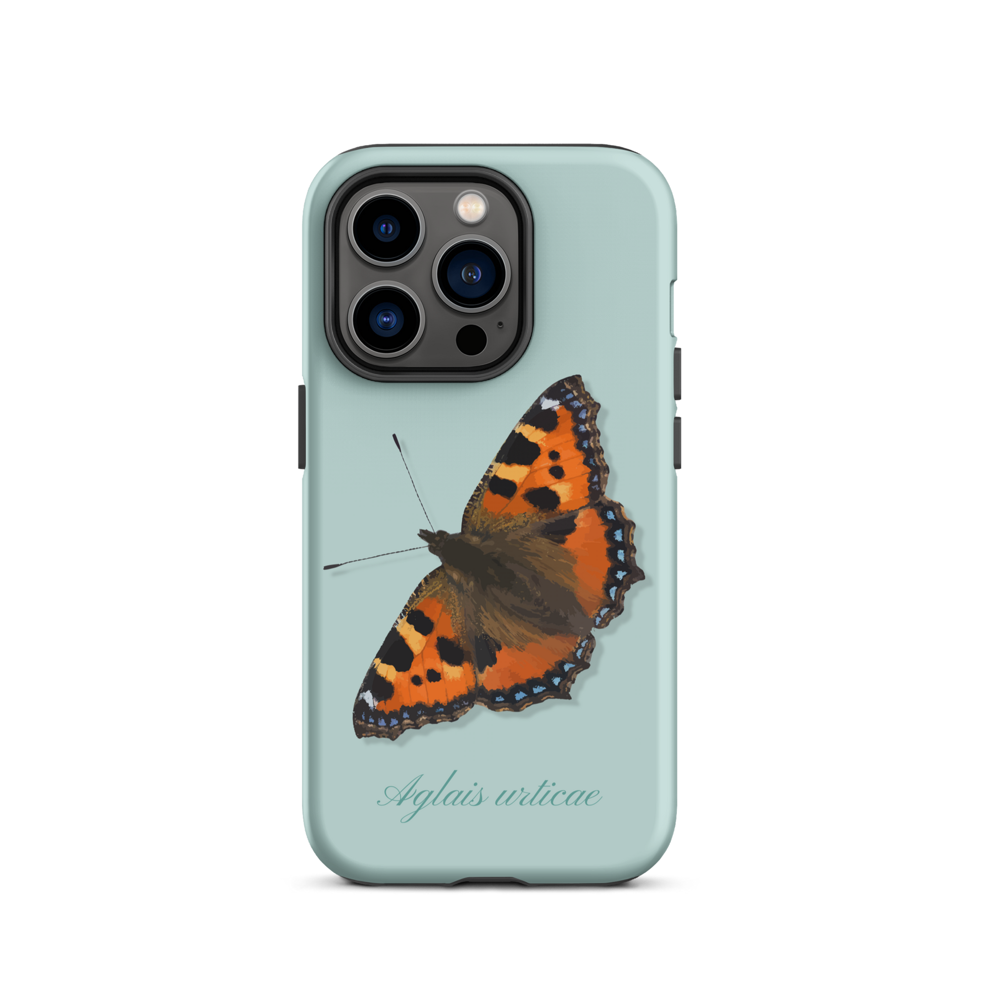 iPhone Case mit Fuchs-Motiv in Hellblau, schützende Silikonhülle für iPhone.