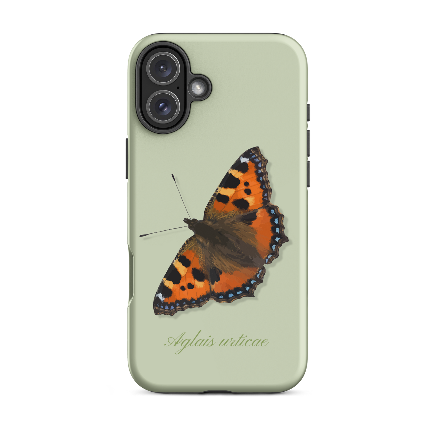 iPhone Handyhülle mit Fuchs-Motiv in Hellgrün, robustes Design, präzise Aussparungen
