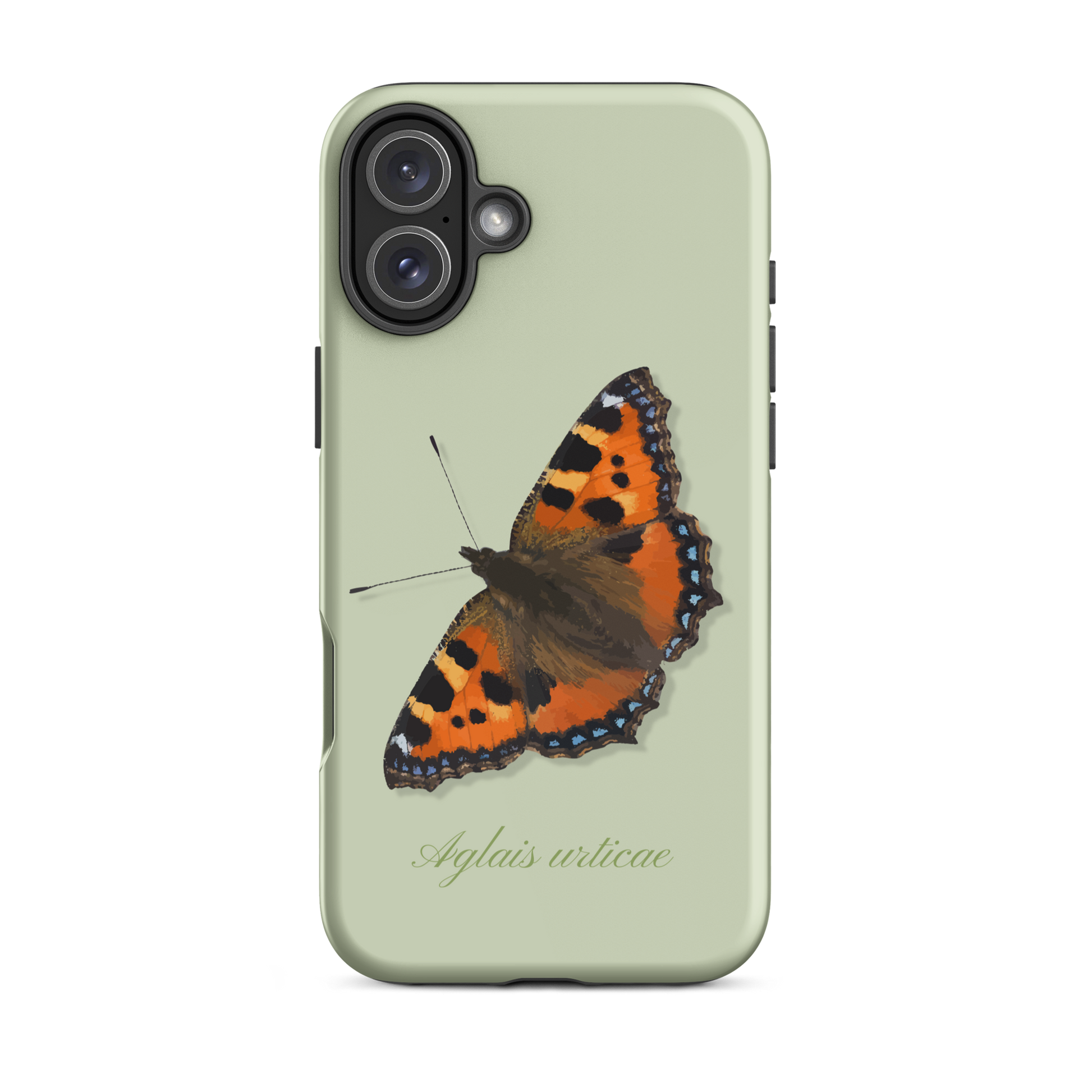 iPhone Handyhülle mit Fuchs-Motiv in Hellgrün, robustes Design, präzise Aussparungen
