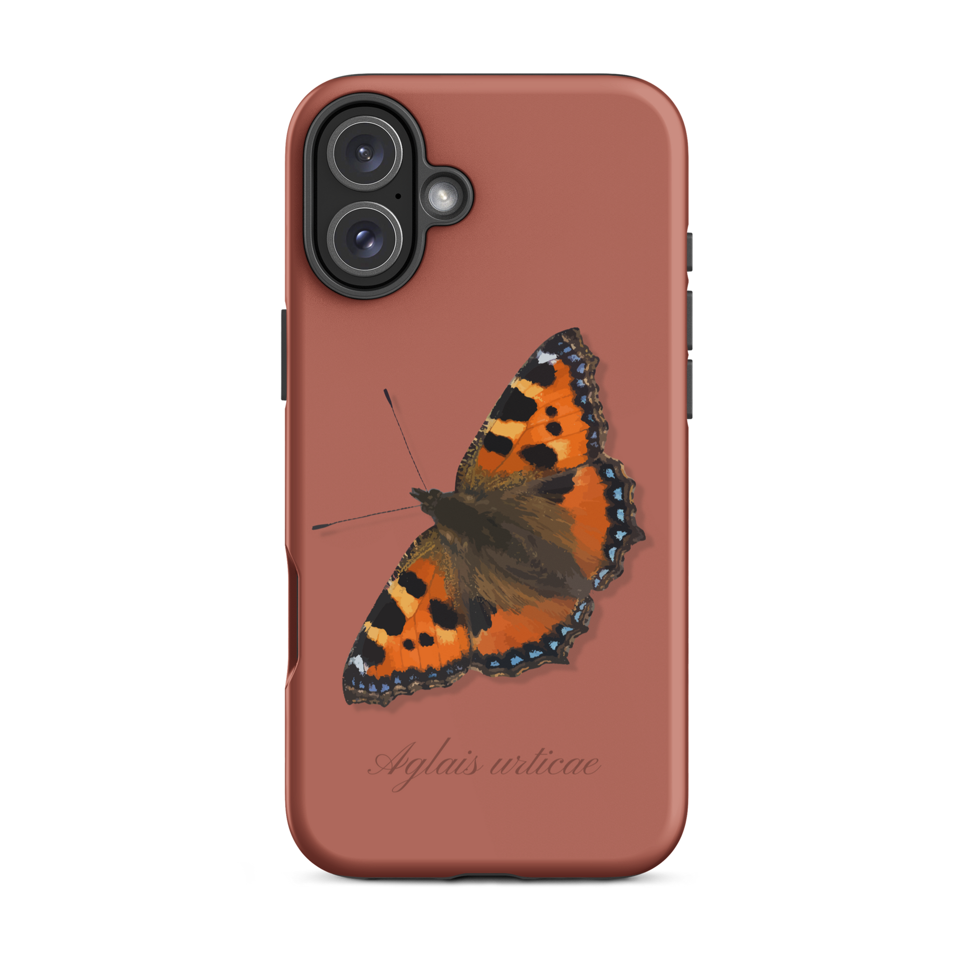 iPhone Case mit Fuchs-Motiv in Ziegelrot, Seitenansicht