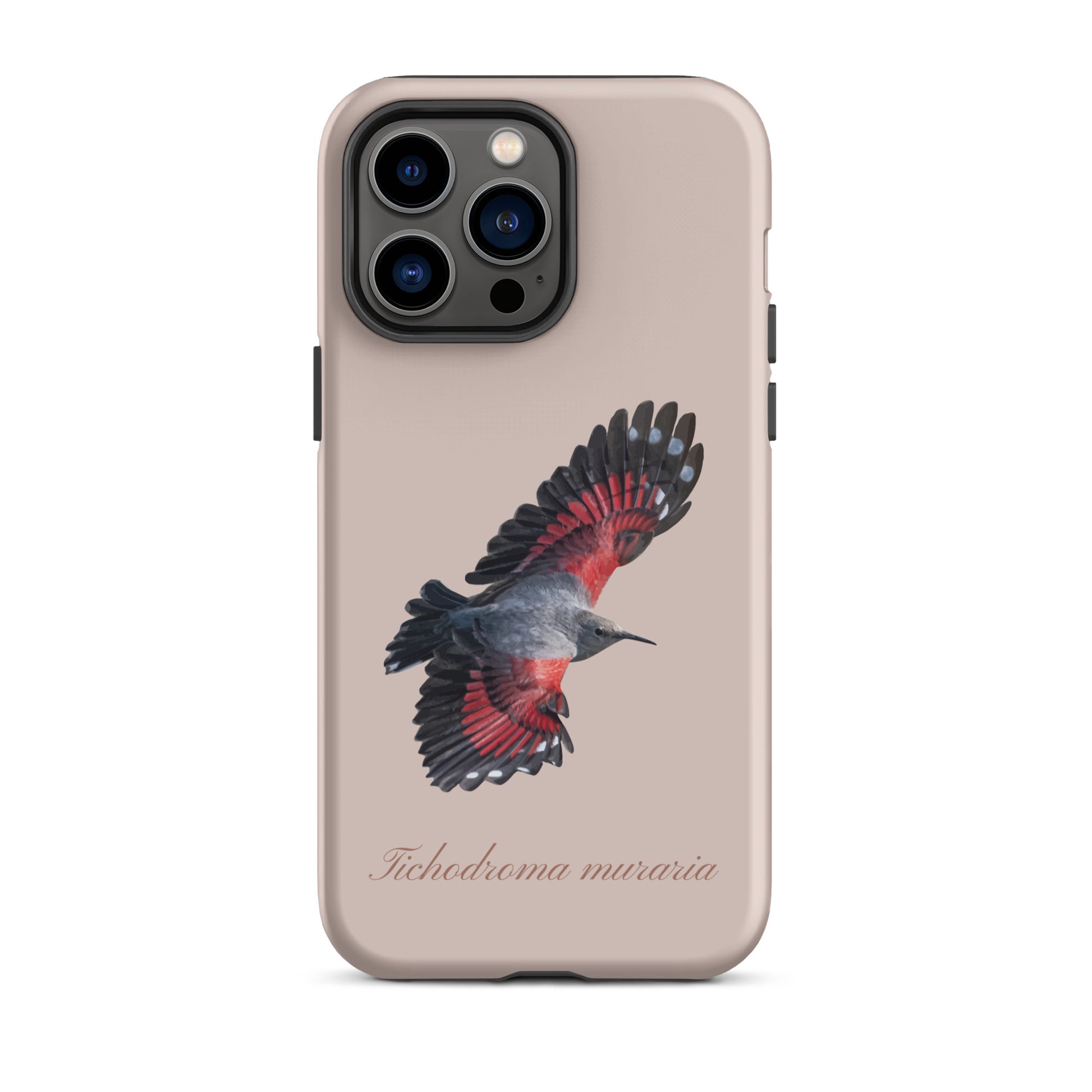 Rosa iPhone-Hülle mit Mauerläufer-Design, Schutzhülle aus robustem Material für Apple iPhone