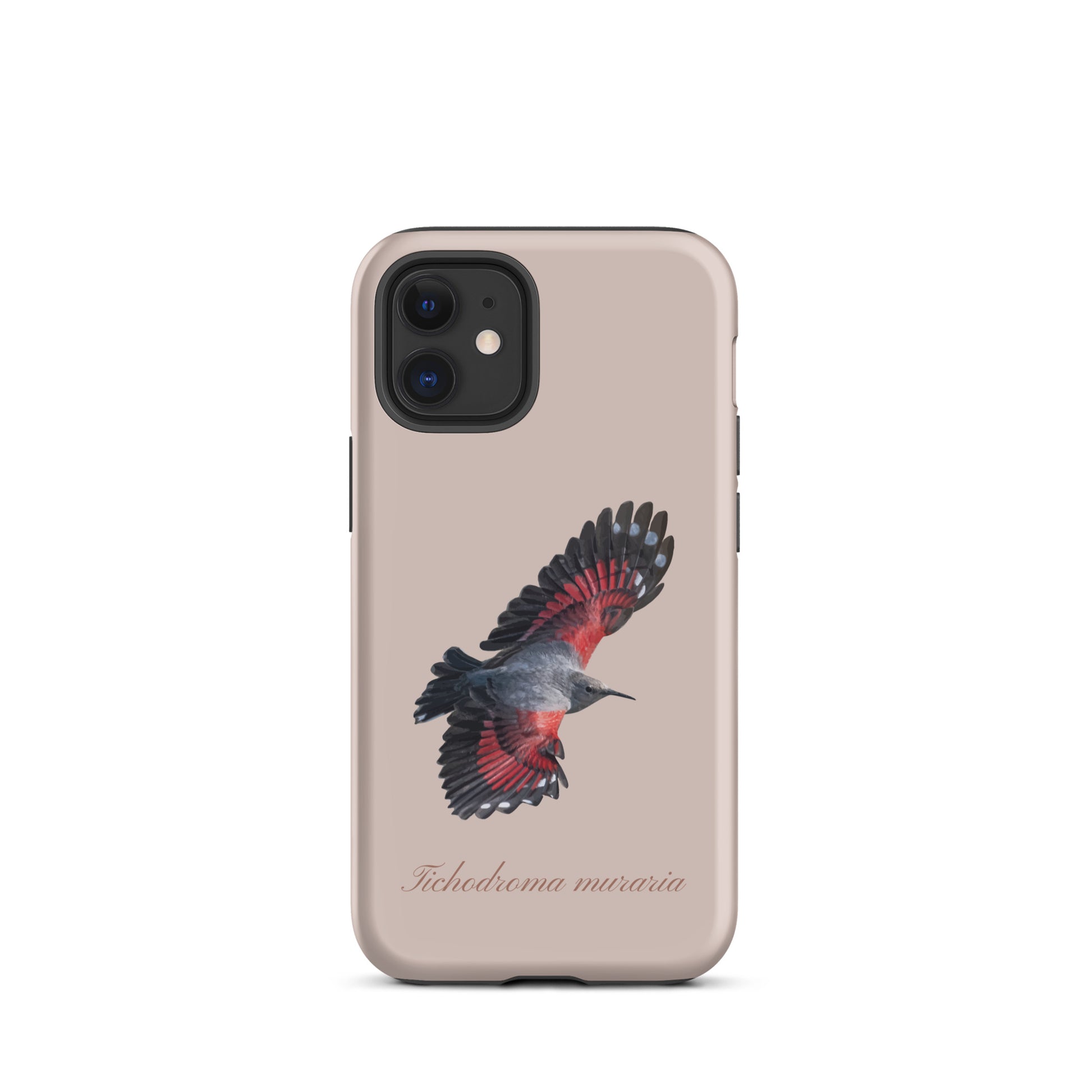 Rosa iPhone Hülle mit Mauerläufer-Design, schützende Silikonhülle für Apple iPhone