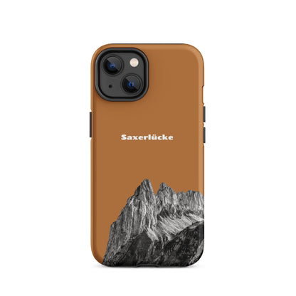 iPhone Case Saxerlücke Kupfer, robuste Handyhülle mit Alpstein-Motiv, attraktivem Design, Schutzhülle.