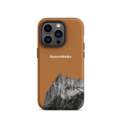 iPhone Case Saxerlücke Kupfer - Robuste Handyhülle mit Alpstein-Motiv, präzise Aussparungen, stoßfest.