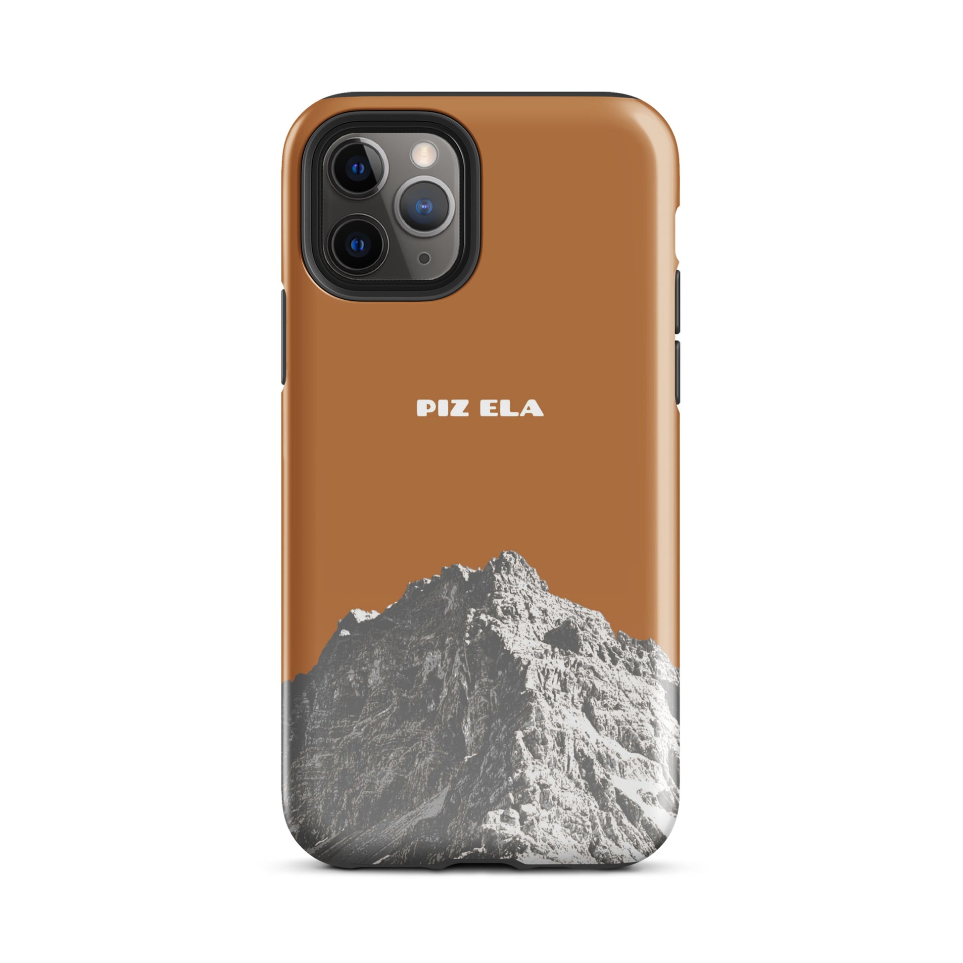 Glossy iPhone 11 Pro Case in Kupferoptik, Piz Ela Design, Schutzhülle mit glatter Oberfläche