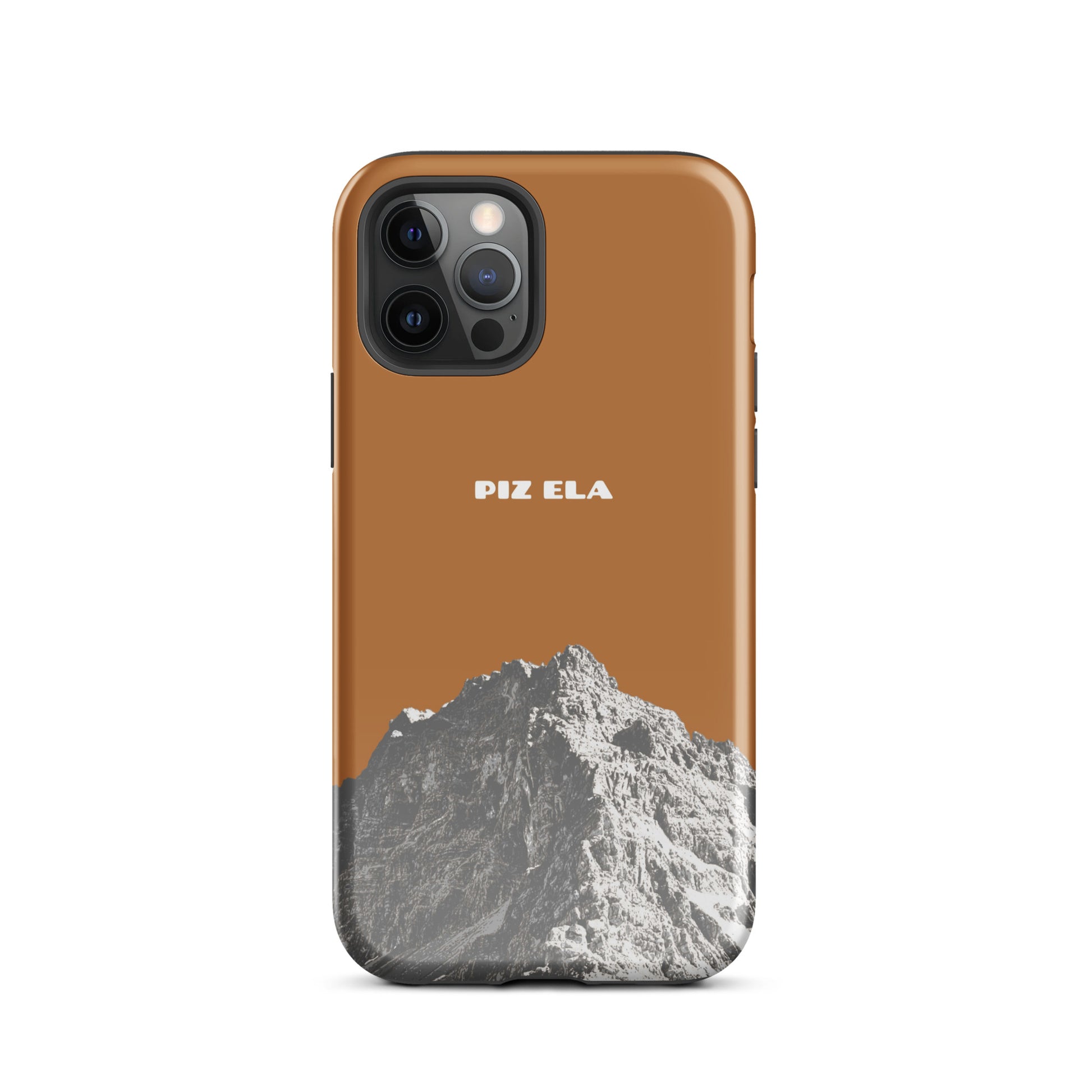 iPhone 12 Pro Hülle in Kupfer-Optik, Piz Ela Design, robuste Handyhülle mit Glanzeffekt