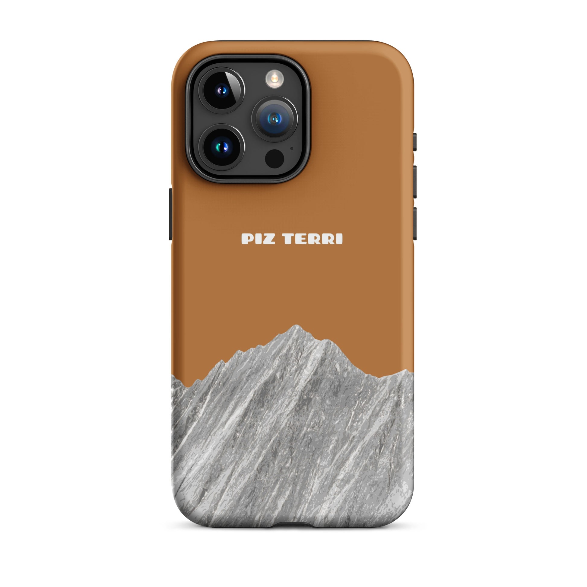 iPhone Case Piz Terri Kupfer, matte Oberfläche, robuste Handyhülle für iPhone 15 Pro Max.