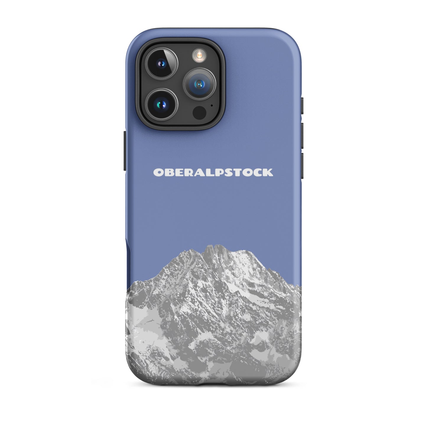 iPhone Case in Pastellblau mit Oberalpstock-Motiv, matt, für iPhone 16 Pro Max