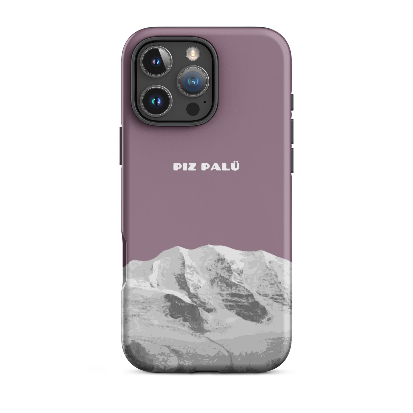 Matte iPhone 16 Pro Max Handyhülle in Pastellviolett mit Piz Palü Motiv
